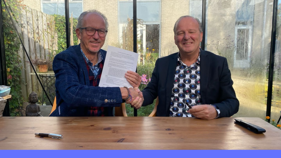 Guus Bannenberg (Hofjes met Toekomst)  en Ron Alderen (Aecare)