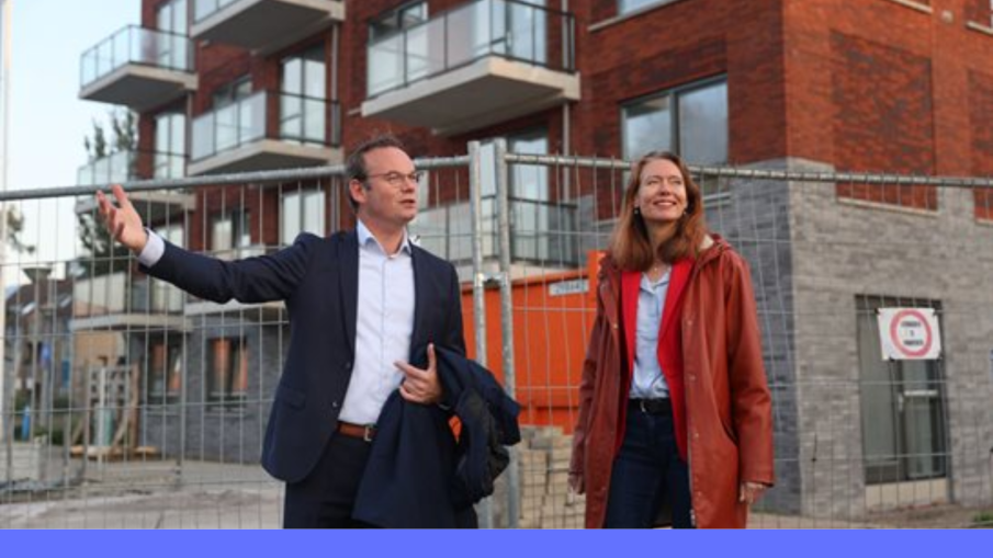 Wethouder Sjoerd Kuiper en gedeputeerde Anne Koning Bron Provincie Zuid-Holland