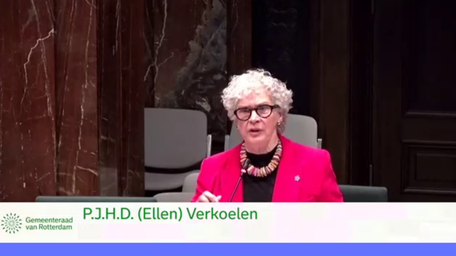 Ellen Verkoelen in gemeenteraad Rotterdam