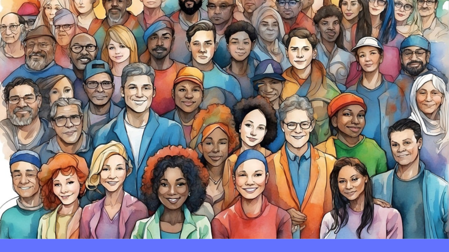 groep diverse mensen diversiteit