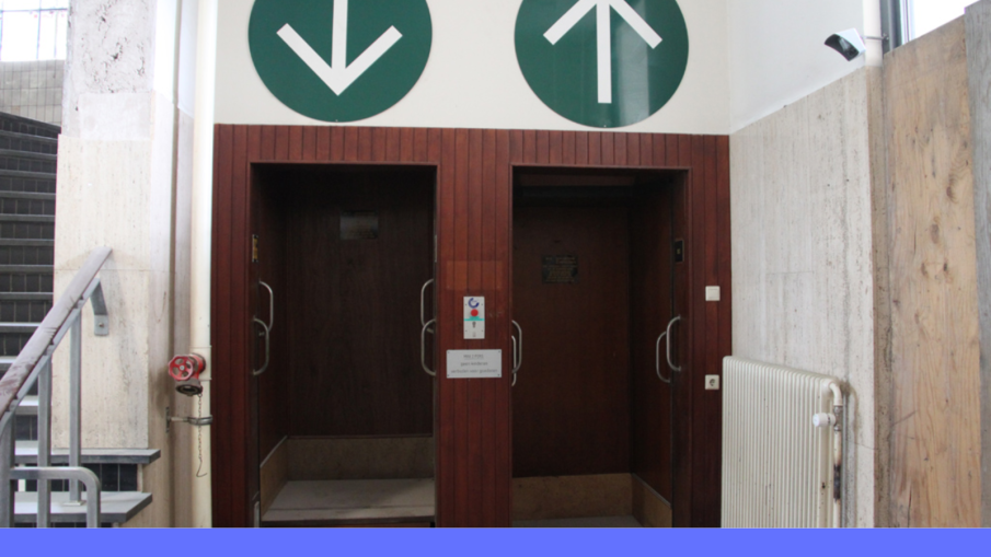 paternosterlift in Haka gebouw Rottedam