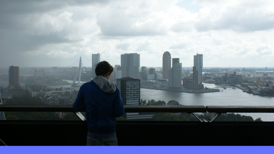 uitzicht op Rotterdam