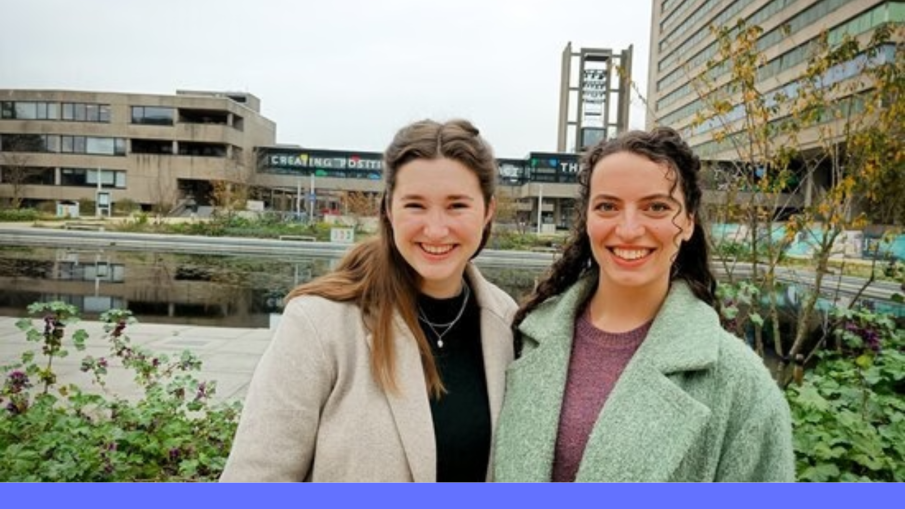 Foto Joyce en Domenique Bron Erasmus Universiteit