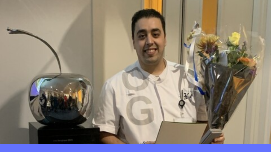 Issam El Mansori, arts in opleiding tot specialist.