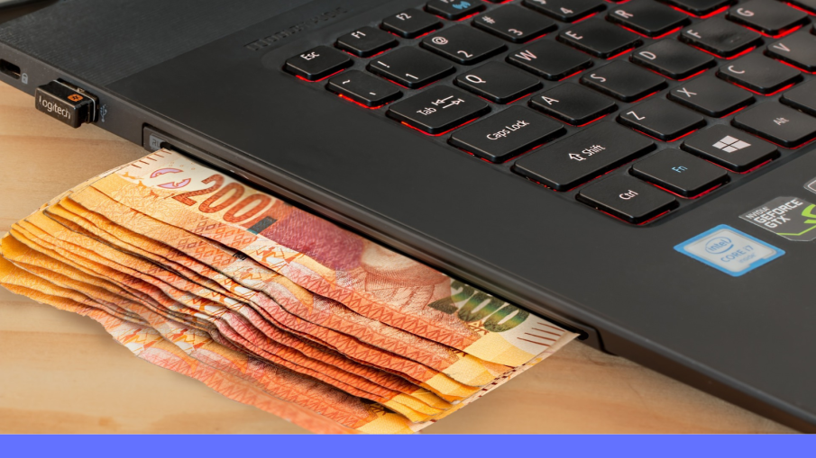 geld in laptop