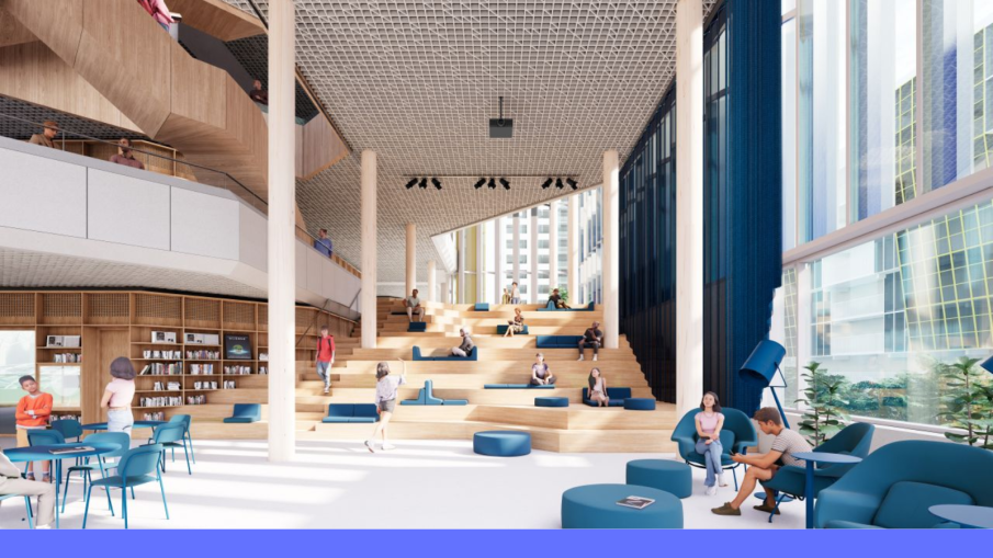 inrichting nieuwe bibliotheek Rotterdam