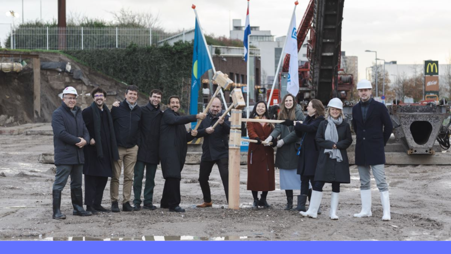 eerste paal kop dakpark