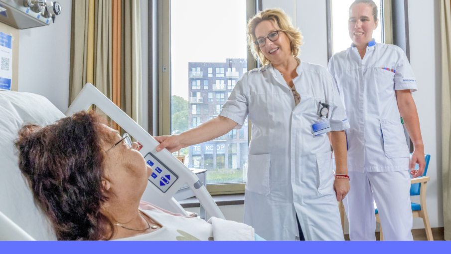 patient in ziekenhuisbed
