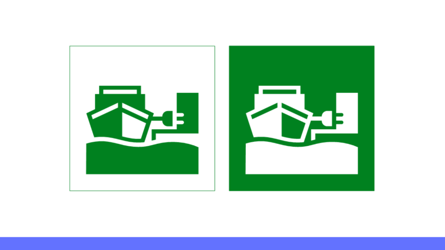 symbool voor walstroom