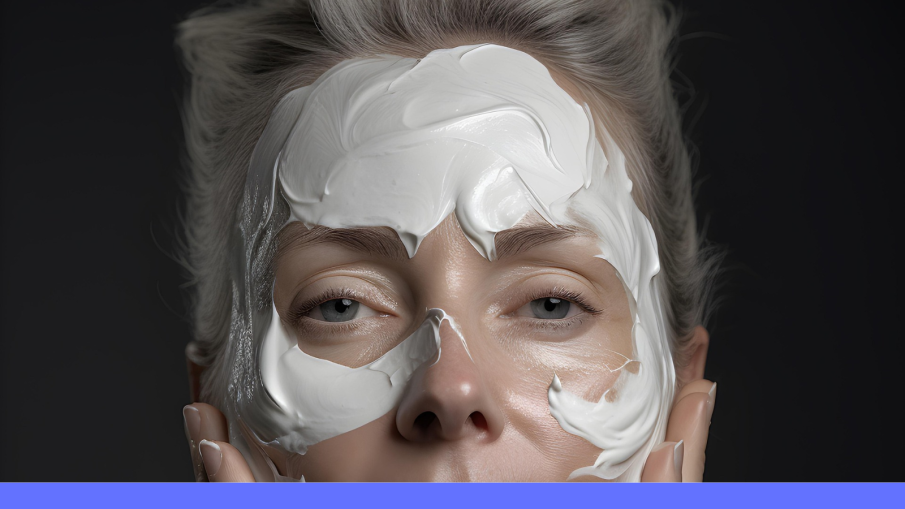 vrouw met masker