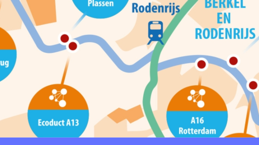 fietspad delft rotterdam