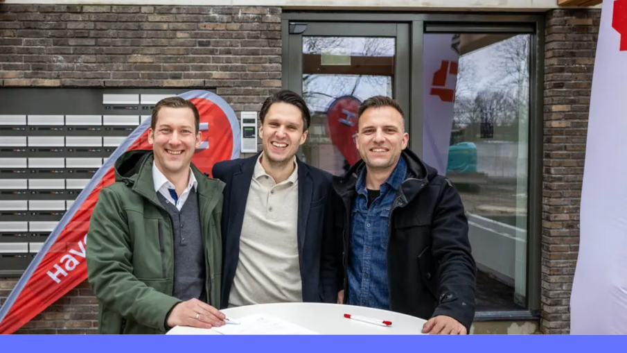 Martin van Capellen - Projectleider Van Wijnen, Dico Smitsman - Ontwikkelingsmanager Van Wijnen, Ferdi Jeelof - Projectmanager Realisatie Havensteder