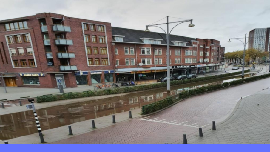 trambaan onderwater.