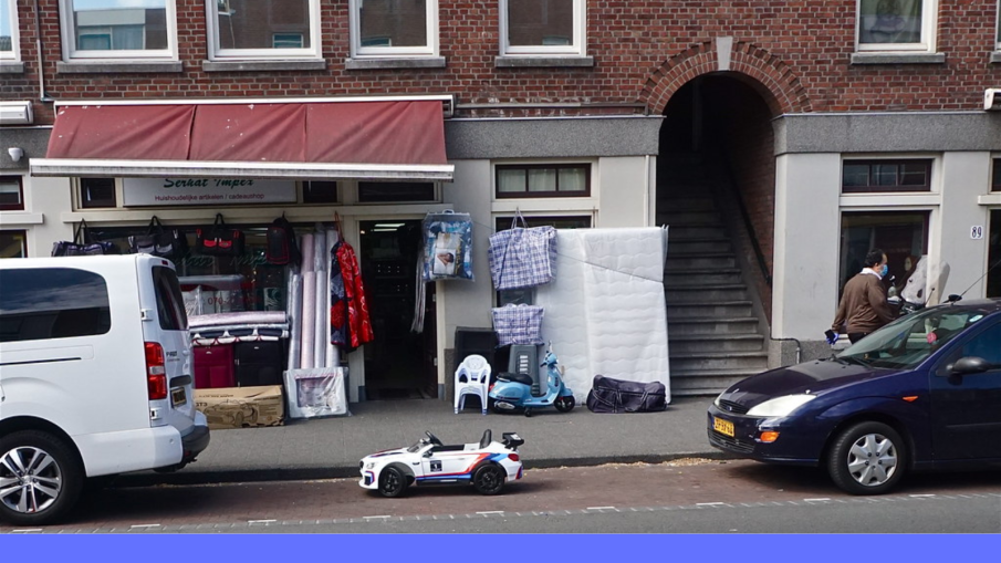 grote kleine auto.