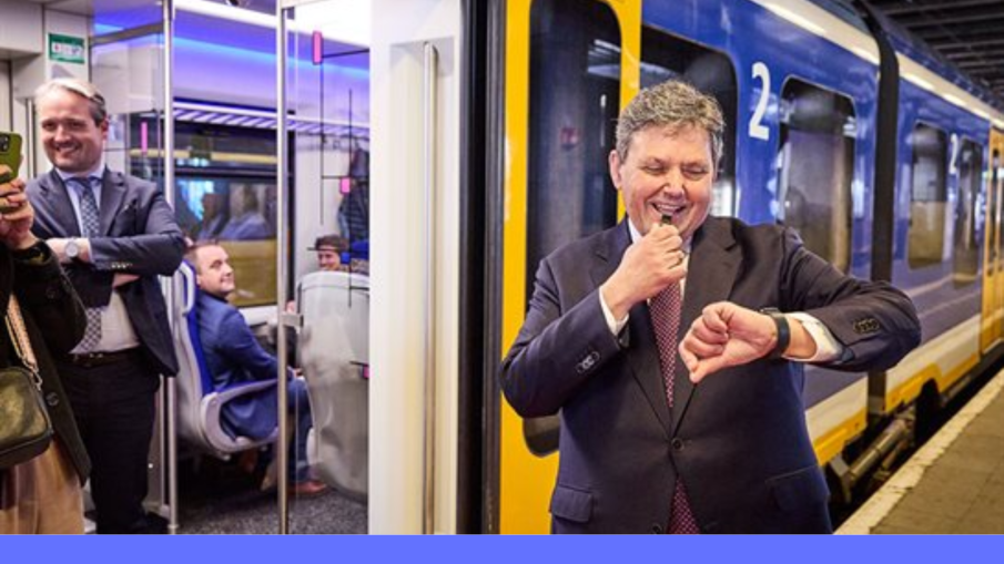 trein vertrekt