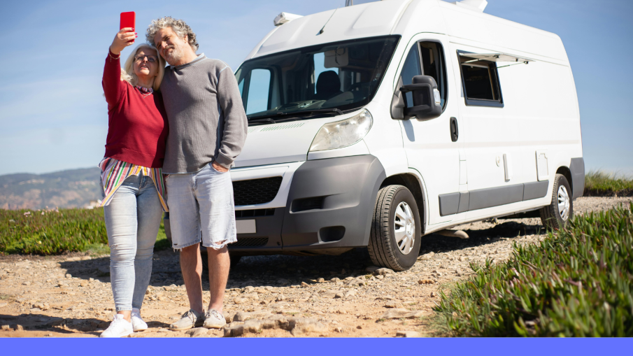 Camper met senioren