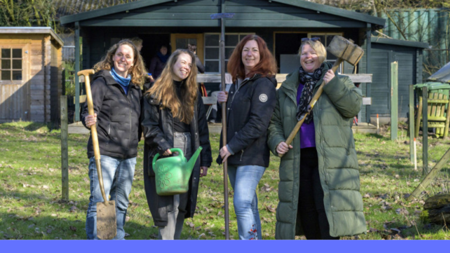 Liesbeth, Femke, Benita en Marlies