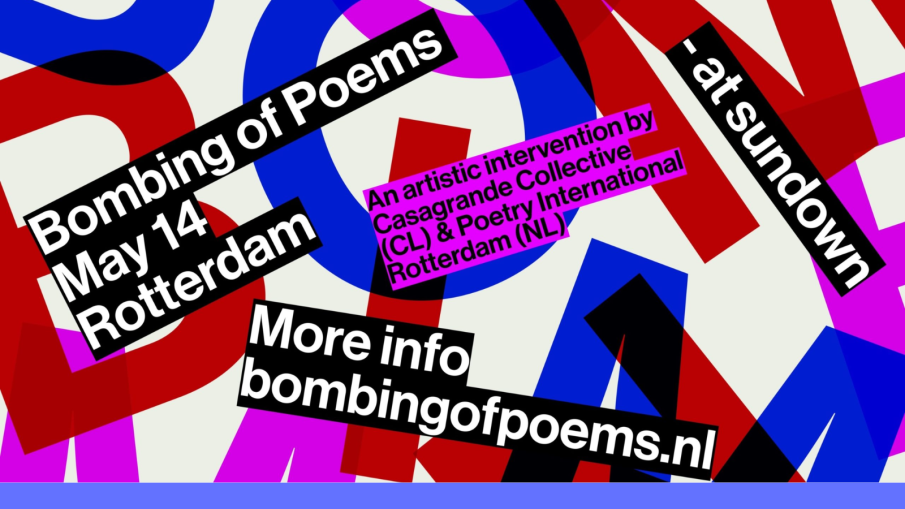 bombing of poems.