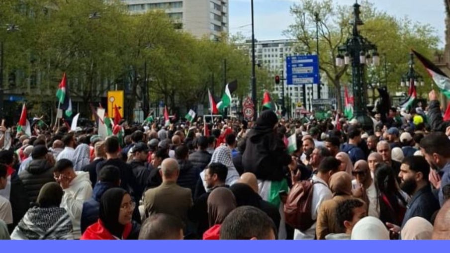 gaza demonstratie Rotterdam 20-4-2025